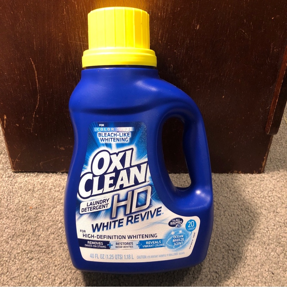 Oxi Clean HD High Definition Whitening White Revive Laundry Detergent 40oz